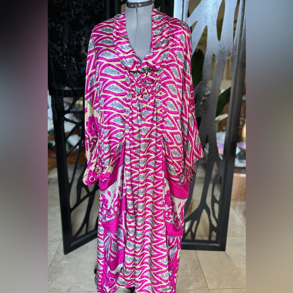 Silk Rouched Dress